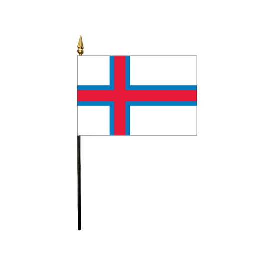 4x6 in. Faroe Islands Stick Flag