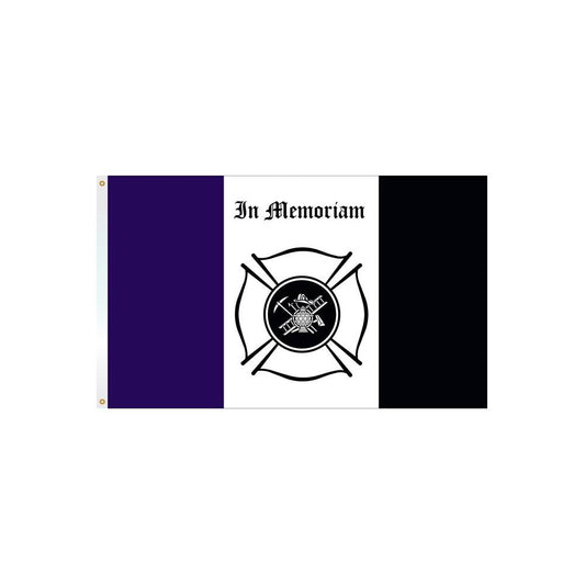 3x5 ft. Fireman Mourning Flag