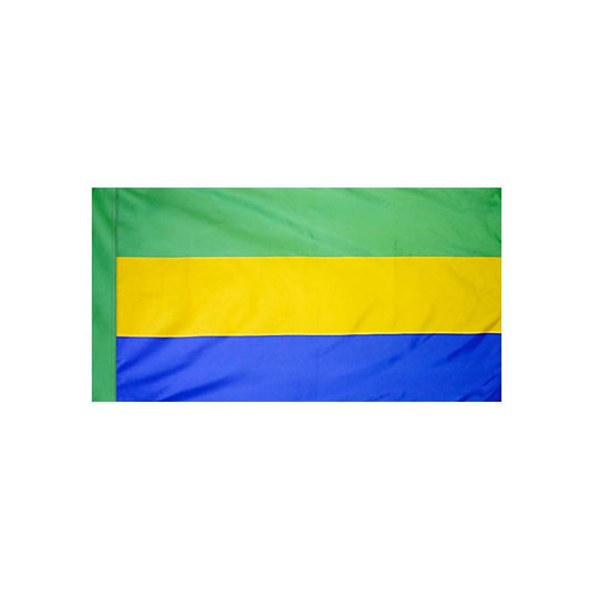 Gabon Flag with Polesleeve