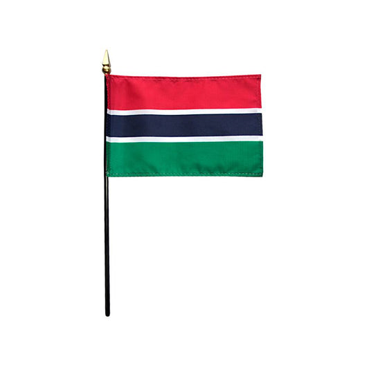 4x6 in. Gambia Stick Flag