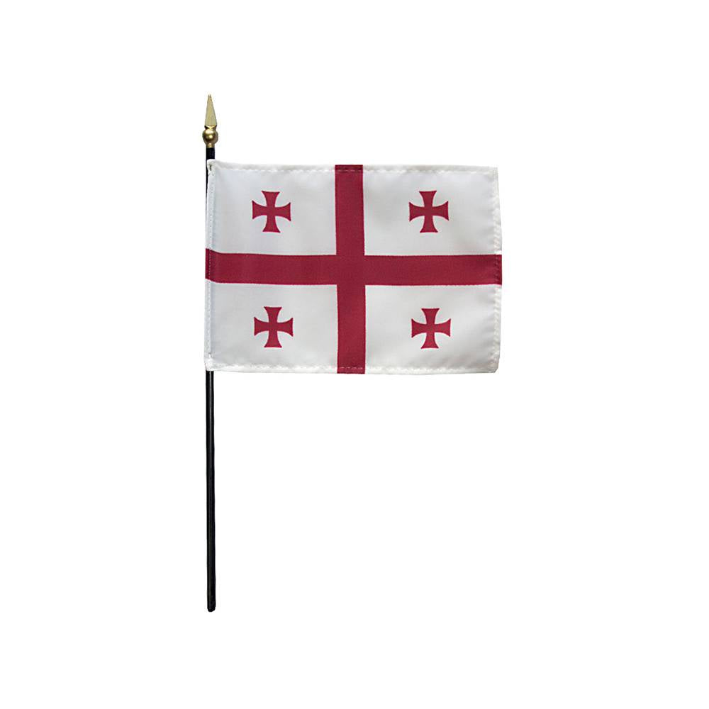 4x6 in. Republic of Georgia Stick Flag