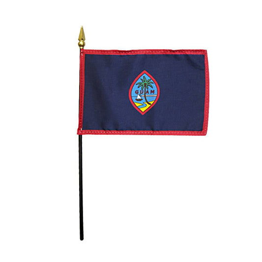 4x6 in. Guam Stick Flag