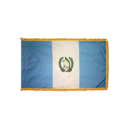Guatemala Flag with Polesleeve & Fringe