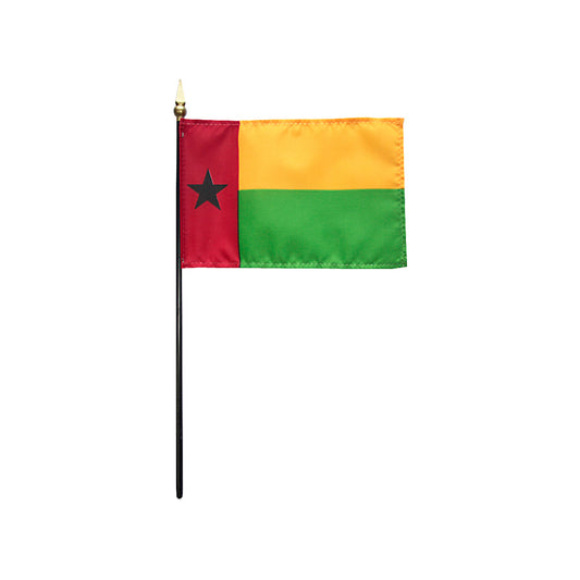 4x6 in. Guinea-Bissau Stick Flag