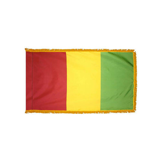 Guinea Flag with Polesleeve & Fringe