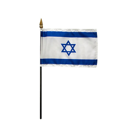 4x6 in. Israel Stick Flag