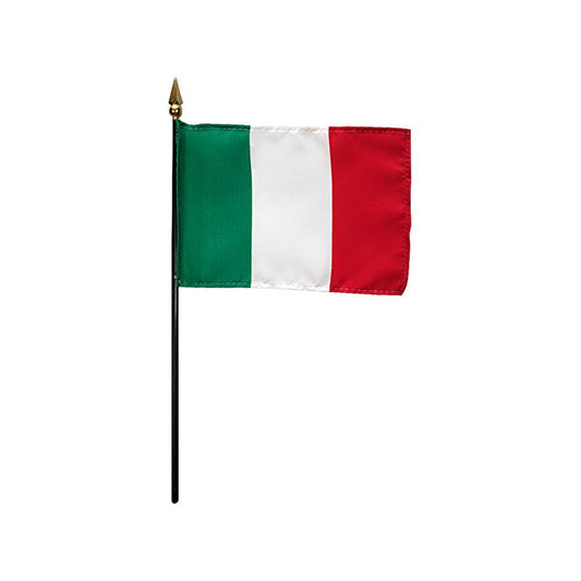 4x6 in. Italy Stick Flag