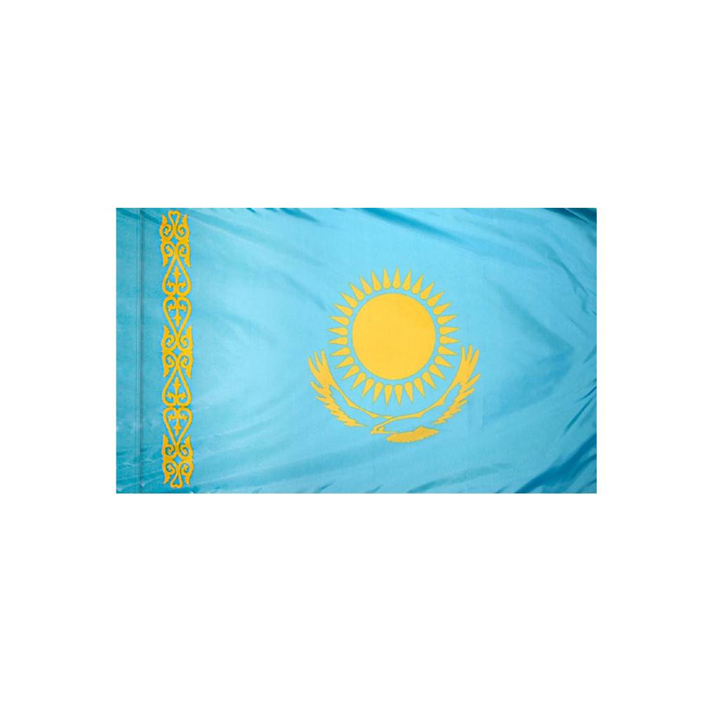 Kazakhstan Flag with Polesleeve