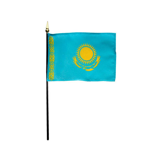 4x6 in. Kazakhstan Stick Flag
