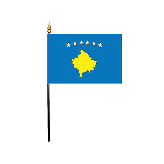 4x6 in. Kosovo Stick Flag