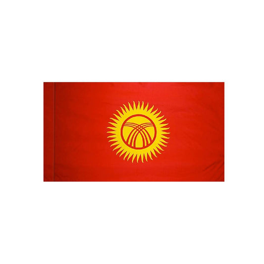 Kyrgyzstan Flag with Polesleeve