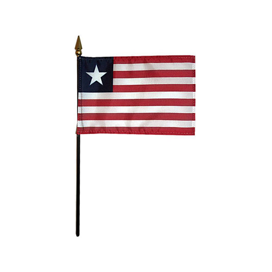 4x6 in. Liberia Stick Flag