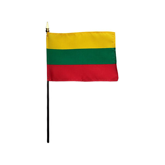 4x6 in. Lithuania Stick Flag