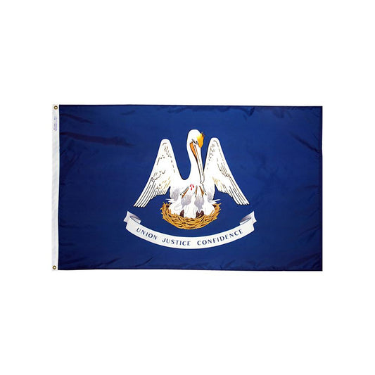 12x18 in. Louisiana Nautical Flag