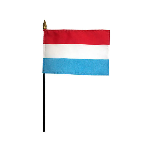 4x6 in. Luxemborg Stick Flag