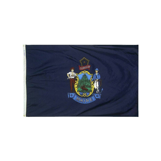 12x18 in. Maine Nautical Flag