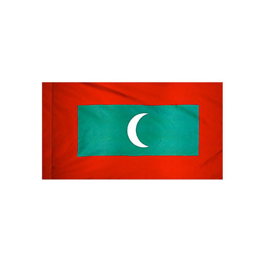 Maldives Flag with Polesleeve