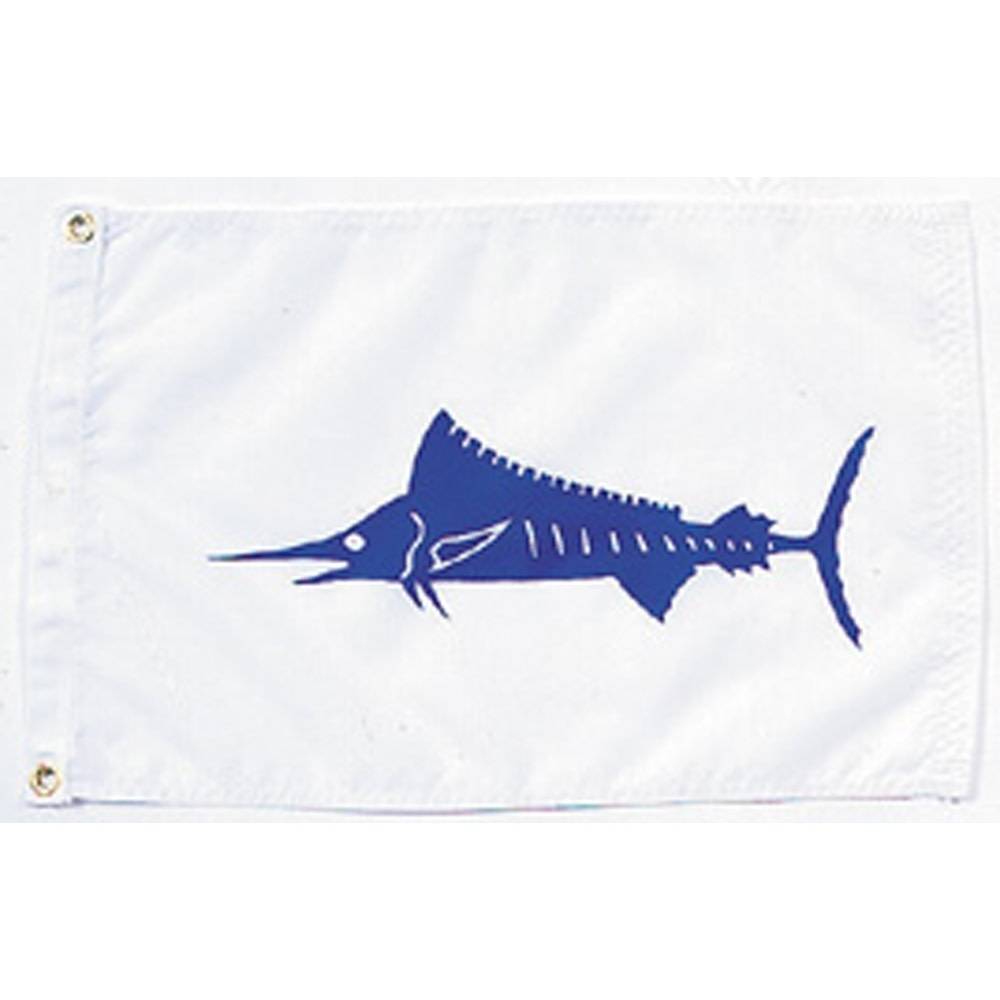 12x18 in. Marlin Nautical Flag