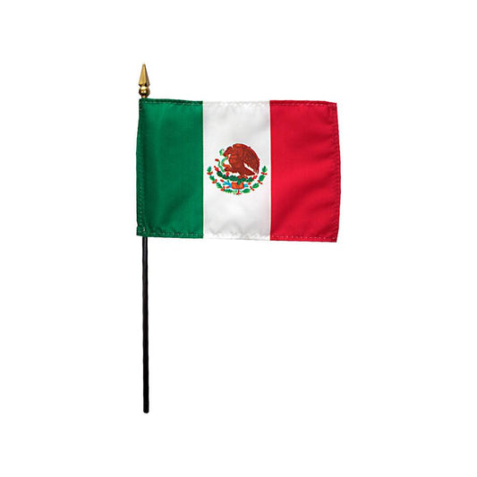 4x6 in. Mexico Stick Flag
