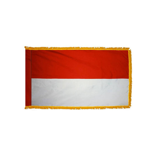 Monaco Flag with Polesleeve & Fringe