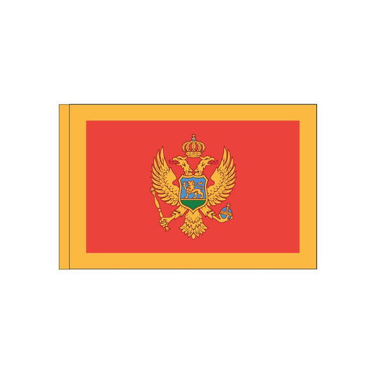 Montenegro Flag with Polesleeve