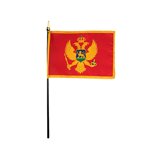4x6 in. Montenegro Stick Flag