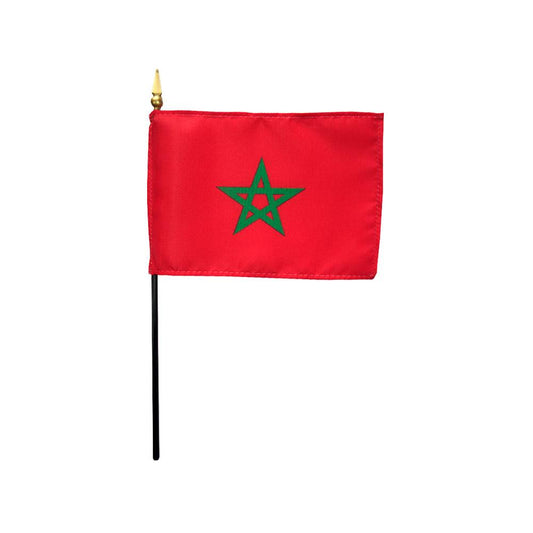 4x6 in. Morocco Stick Flag