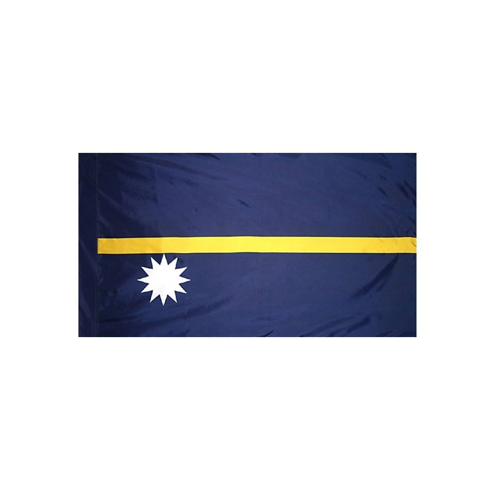 Nauru Flag with Polesleeve
