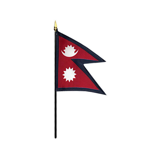 4x6 in. Nepal Stick Flag