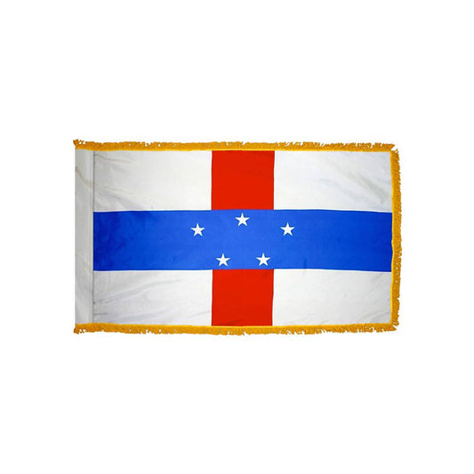 Netherlands Antilles Flag with Polesleeve & Fringe