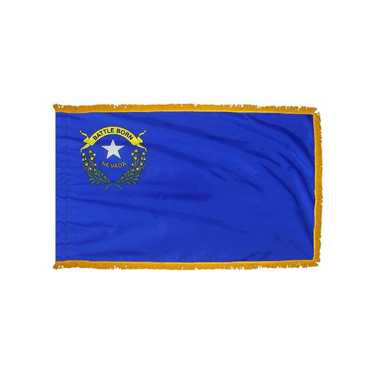 Nevada Flag with Polesleeve & Fringe