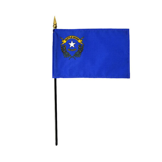 4x6 in. Nevada Stick Flag