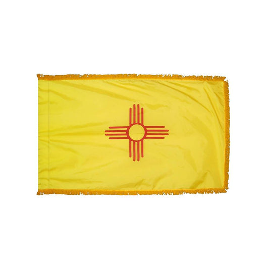 New Mexico Flag with Polesleeve & Fringe