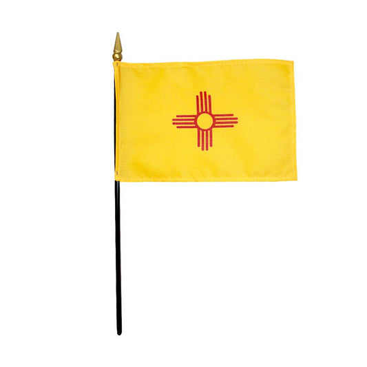 4x6 in. New Mexico Stick Flag