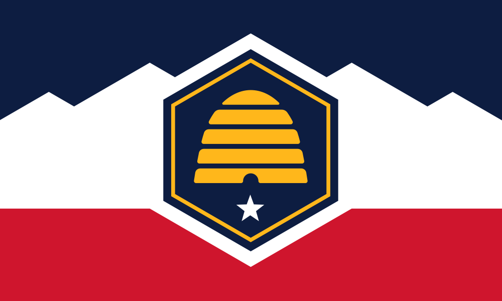4x6 in. Utah Stick Flag