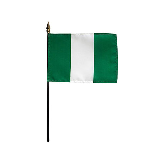4x6 in. Nigeria Stick Flag