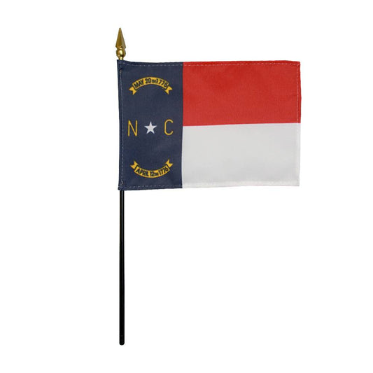 4x6 in. North Carolina Stick Flag