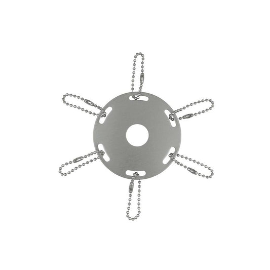 Metal Award Ribbon Pole Ring - Silver