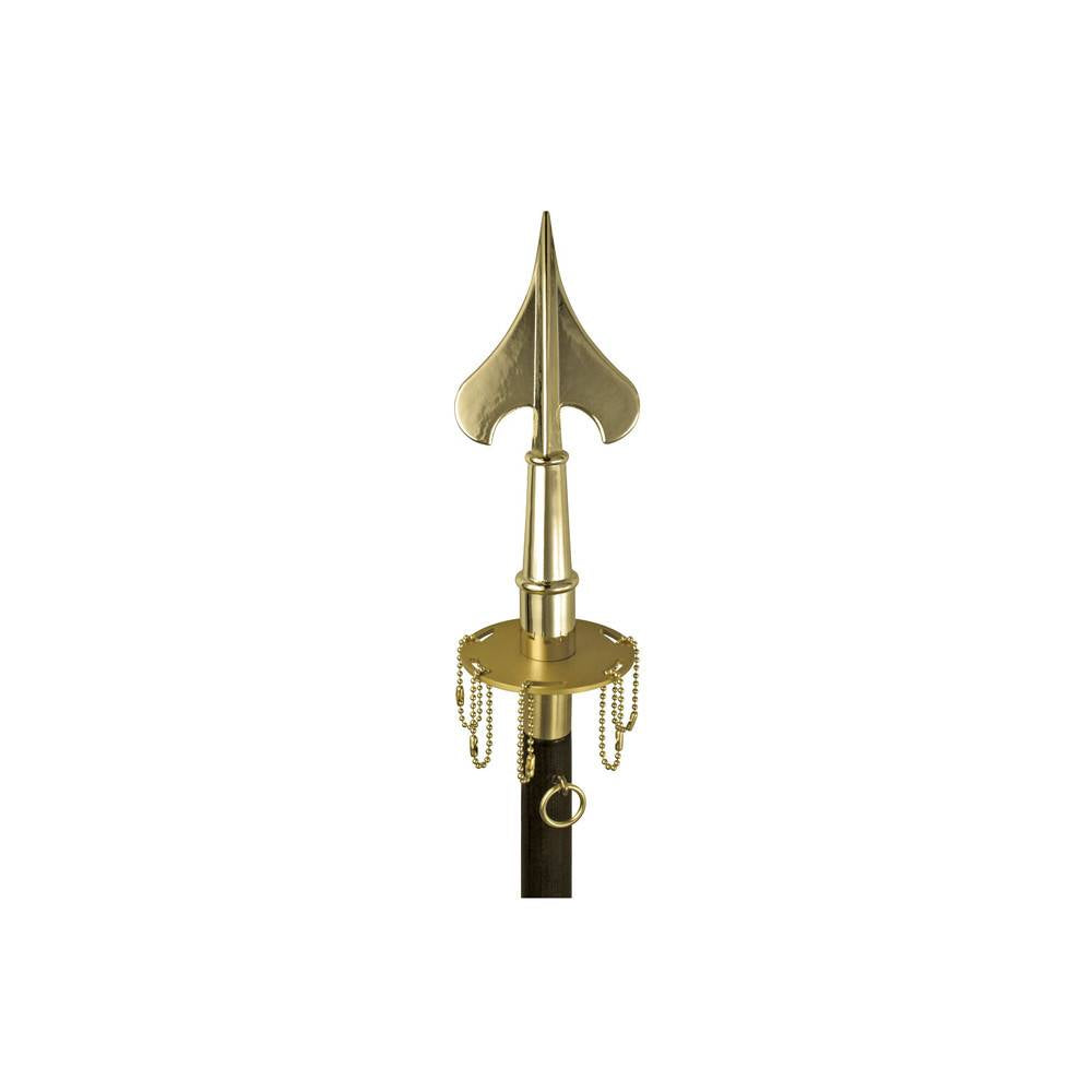 Metal Award Ribbon Pole Ring - Silver