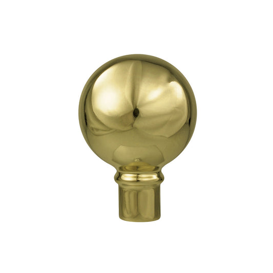 Gold Metal Parade Ball Ornament with Ferrule for Oak Flagpole