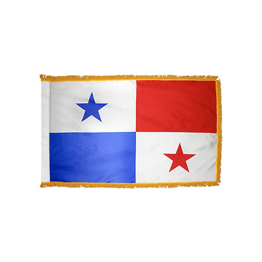 Panama Flag with Polesleeve & Fringe