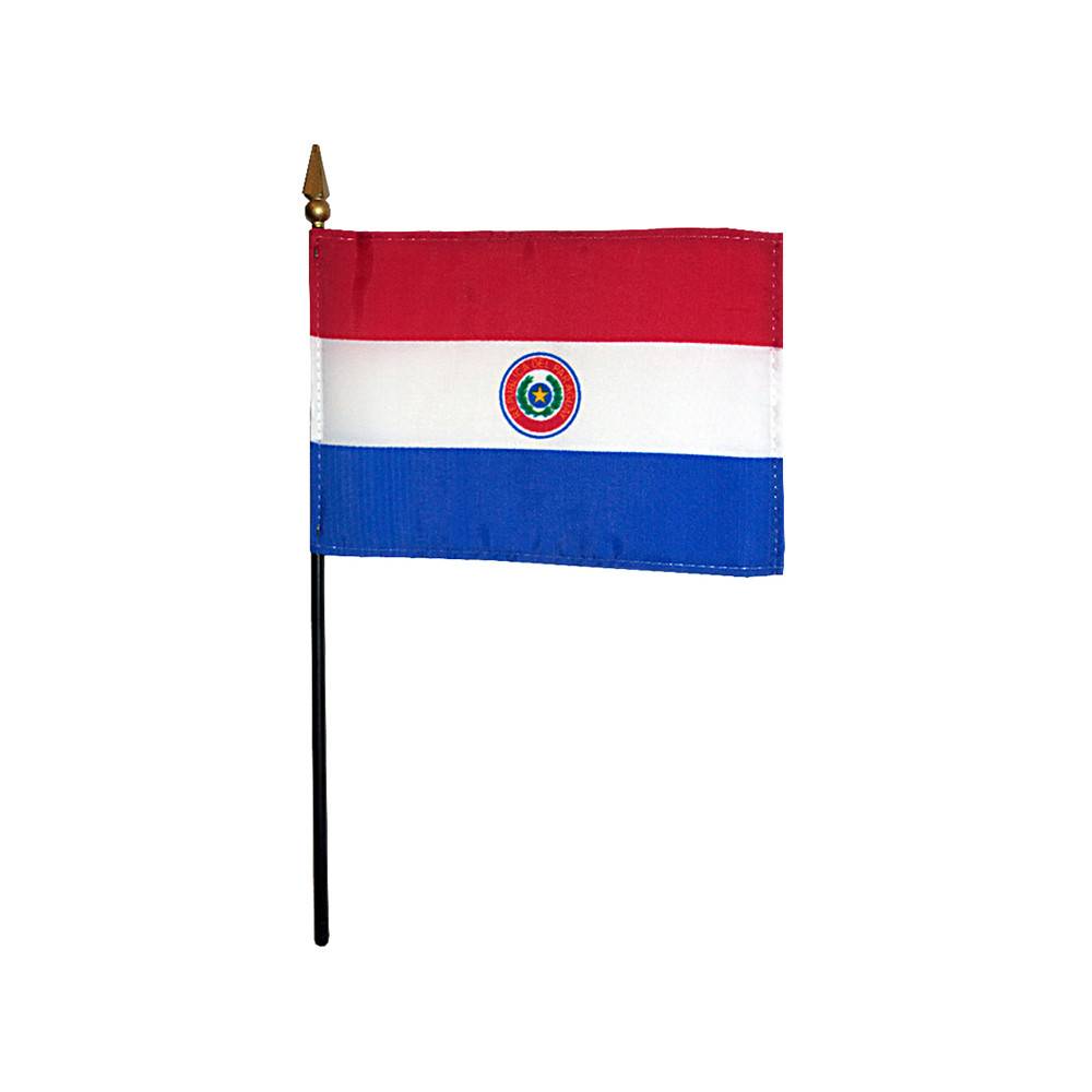 4x6 in. Paraguay Stick Flag