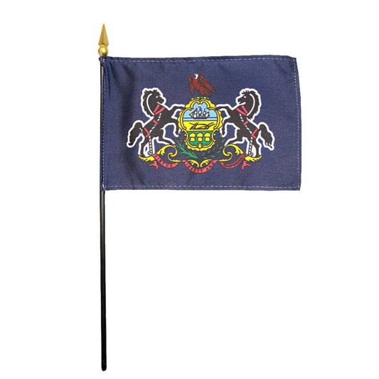 4x6 in. Pennsylvania Stick Flag