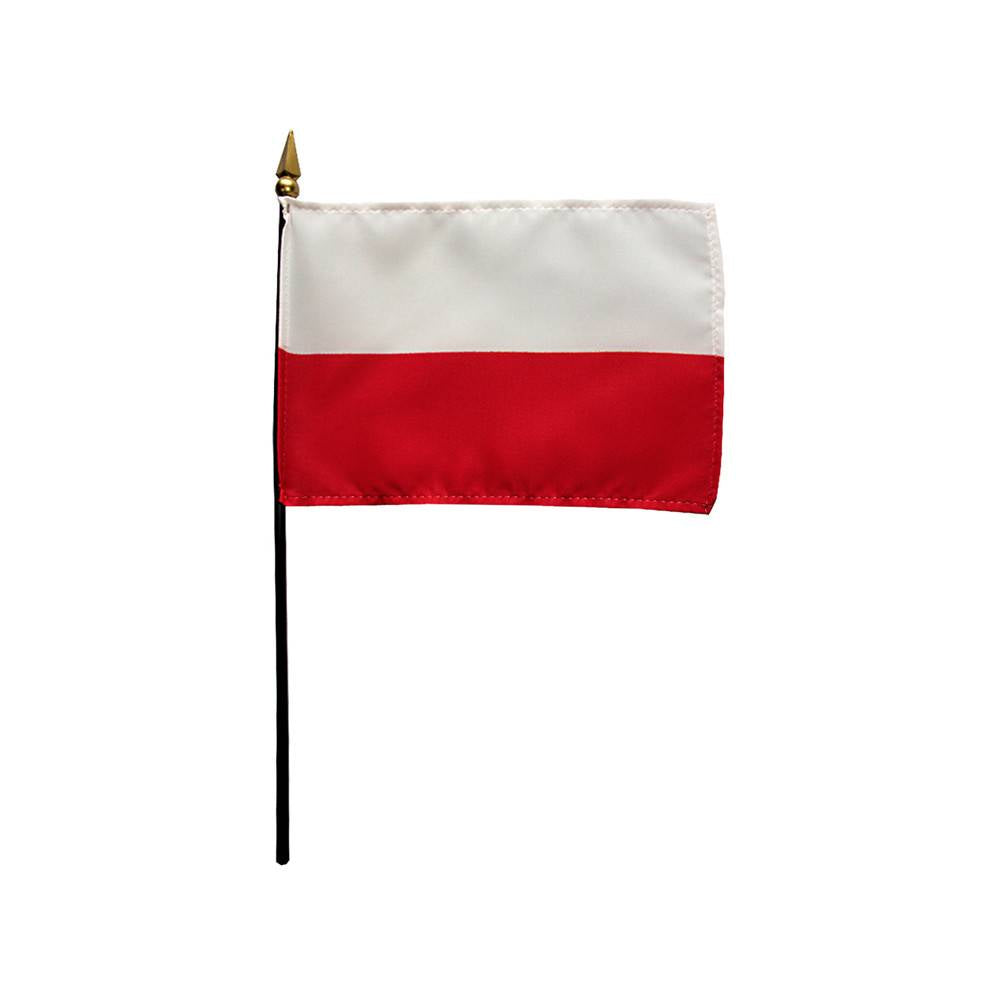 4x6 in. Poland Stick Flag