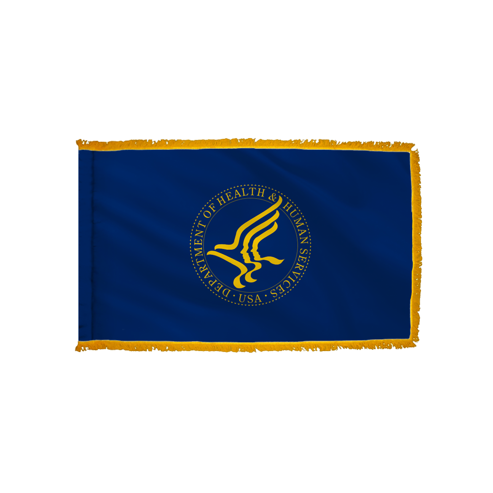 Health & Human Services Flag - Indoor/Parade with Polesleeve & Fringe