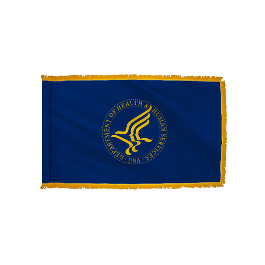 Health & Human Services Flag - Indoor/Parade with Polesleeve & Fringe