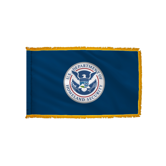 Homeland Security Flag - Indoor/Parade with Polesleeve & Fringe