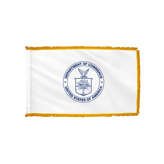 Commerce Flag - Indoor/Parade with Polesleeve & Fringe