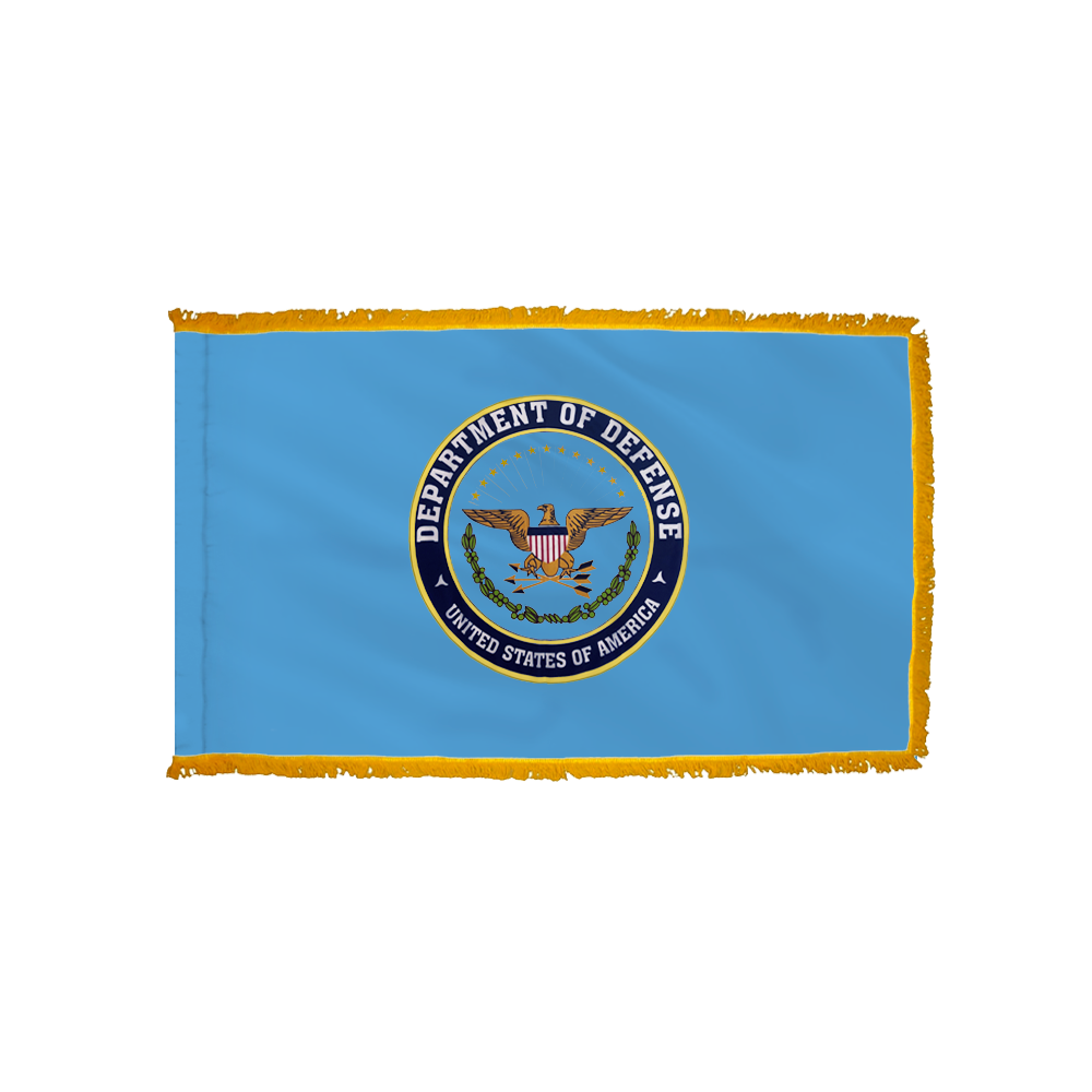 Defense Flag - Indoor/Parade with Polesleeve & Fringe