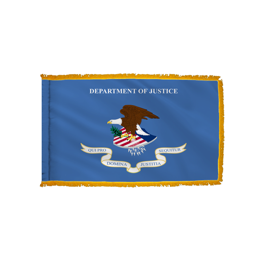 Justice Flag - Indoor/Parade with Polesleeve & Fringe